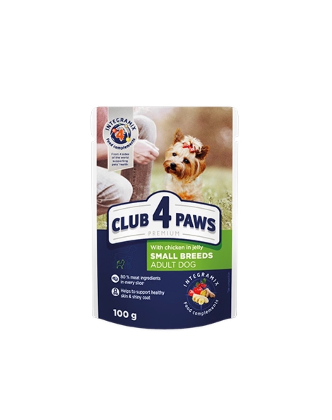 Club 4 paws Small Breed Chicken in Jelly 100gr